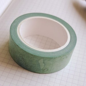 Washi tape vert « Aquarelles forestières »