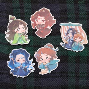 Pegatinas mate del sistema de autosalvación del villano escoria danmei