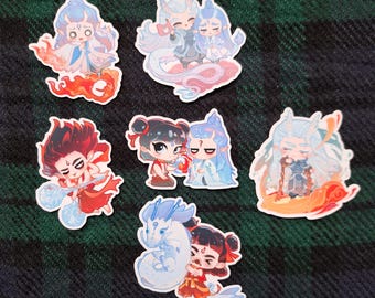 Nezha 2-stickers mat hoogwaardig weerbestendig