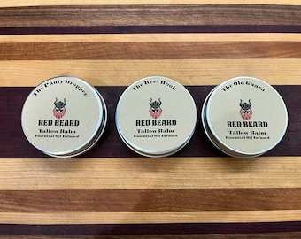 Tallow Beard Balm // Beard Care  // Essential Oil Infused