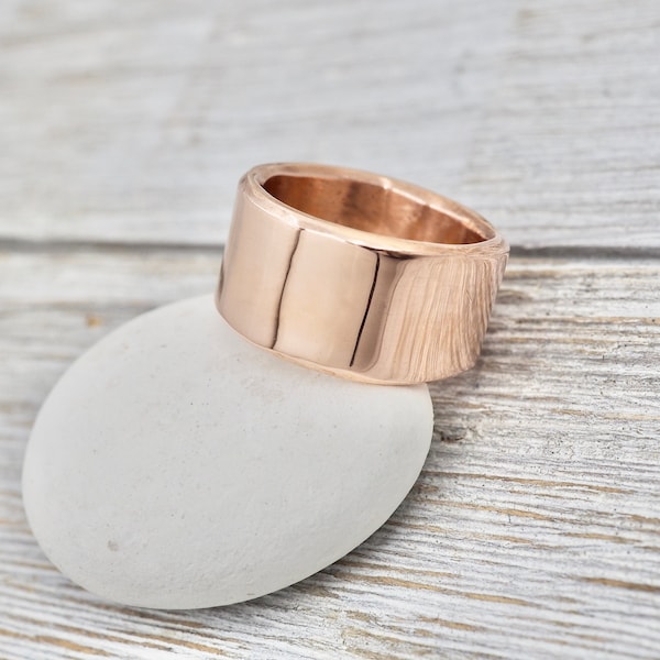 Wide copper ring | Wide copper band | Copper wedding band | Mr and Mrs rings | Handmade copper jewellery | Copper ring | Copper wedding gift