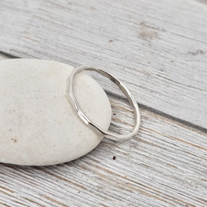 Thin silver ring | Skinny sterling silver ring | Silver ring | Stacking ring | Handmade Sterling silver jewellery | Skinny silver ring |