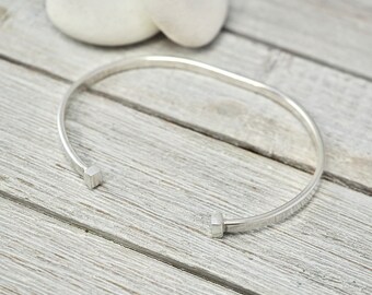 Heavy silver torque bangle | Sterling silver mens cuff | Jewellery for him | Handmade silver jewellery | Gift for him | Gift for dad