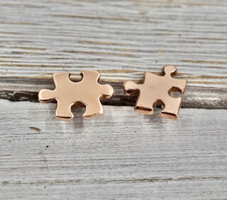 Orecchini A Forma Di Tassello Del Puzzle In Argento Sterling 925 - Gioielli Delicati Per Donna E Bambina - Confezione Regalo Katy Craig