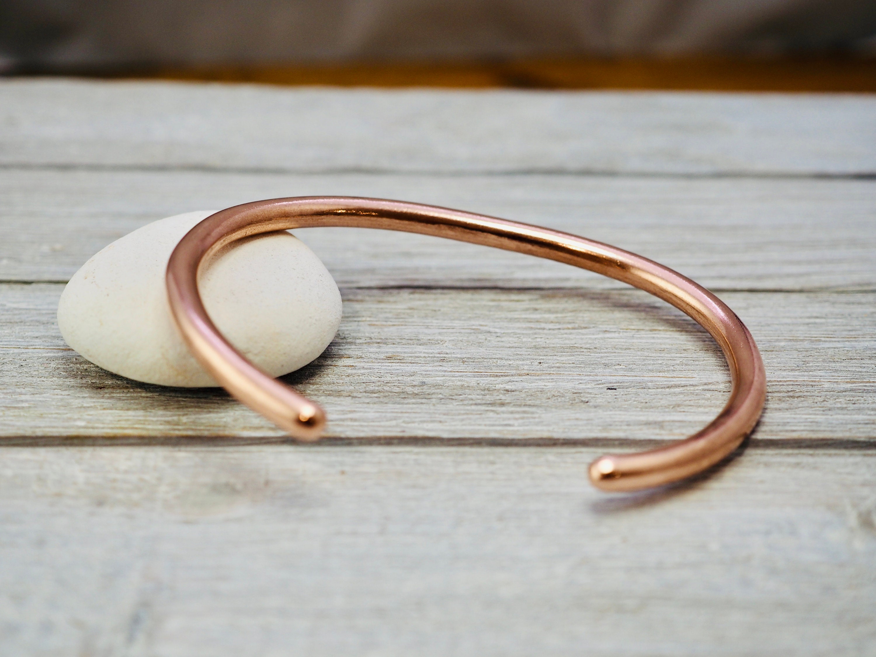 Thick copper shop bracelet