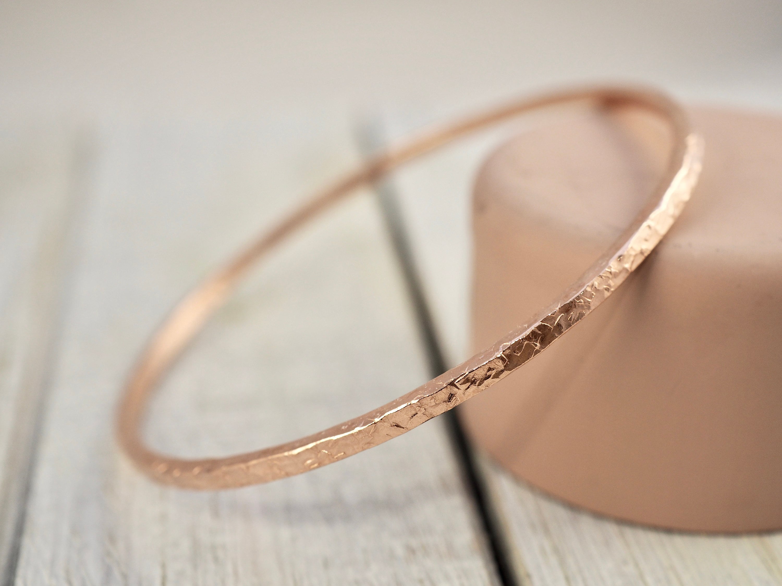 Hammered copper cuff bracelet sale