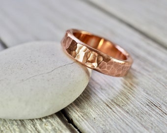 Hammered copper ring | Heavy copper ring | Heavy hammered copper ring | Handmade copper jewellery | Gift for him | Gift for her