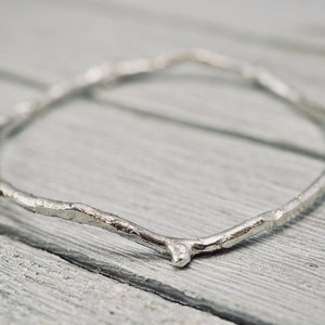 Kvistarmband i sterlingsilver | Armband i 925 sterlingsilver | Handgjort silverarmband | Present till henne | Mors dag-present | Present till mamma
