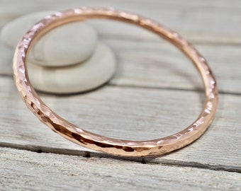 Thick copper bangle | Copper stacking bangle | Pure copper jewellery | Jewellery for him | Gift for her | Gift for dad