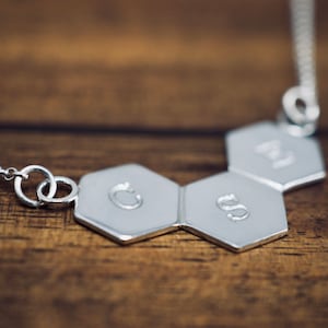 Initials necklace | Sterling silver personalised initial pendant | Customised name necklace | Handmade | Mothers day gift | Gift for mum
