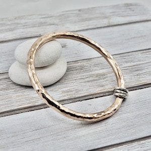 Heavy Bronze Bangle | Bronze Bangle | Handmade Bronze Jewellery | Bronze Anniversary Gift | Chunky Bronze Jewellery