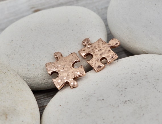 Orecchini A Cerchio In Argento Sterling 925 – Modello Jigsaw Puzzle, Eleganti E Delicati - 3