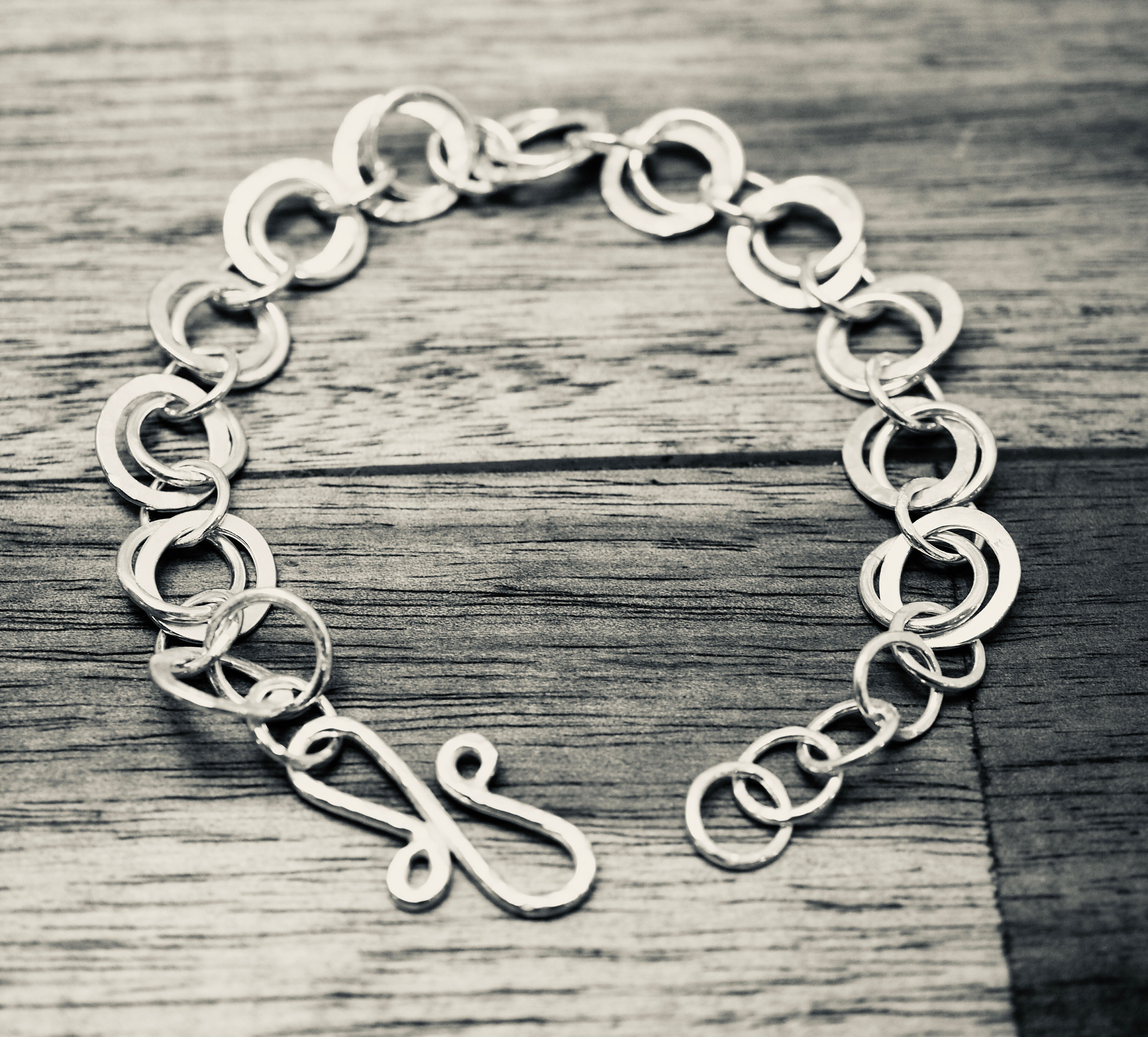 Stylish double link silver bracelet | Sterling silver link bracelet ...