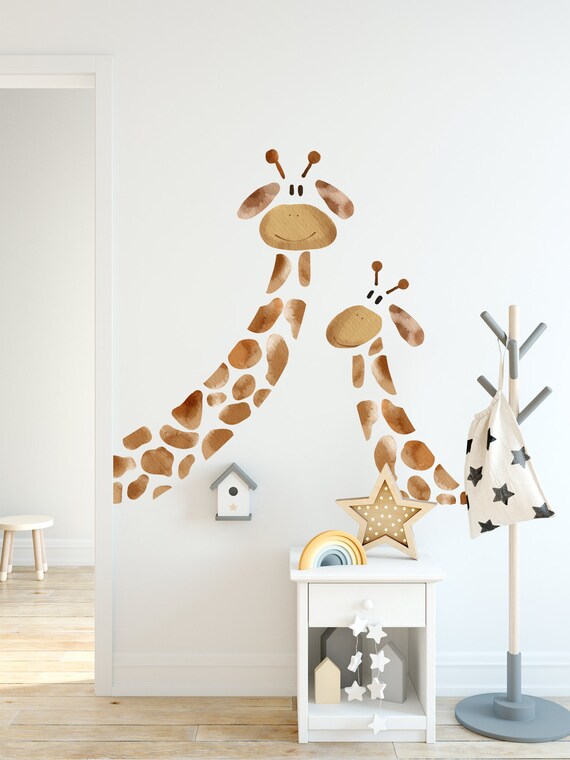 giraffe baby room wall decals