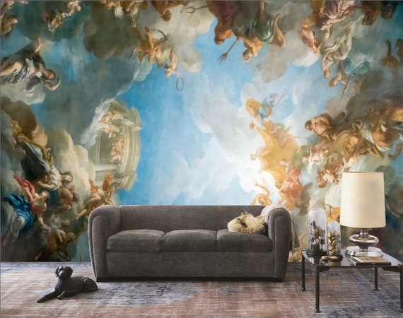 Renaissance Art Wallpaper Medieval Wall Murals European Home Etsy Renaissance Art Wallpaper Medieval Wall Murals European Home Etsy