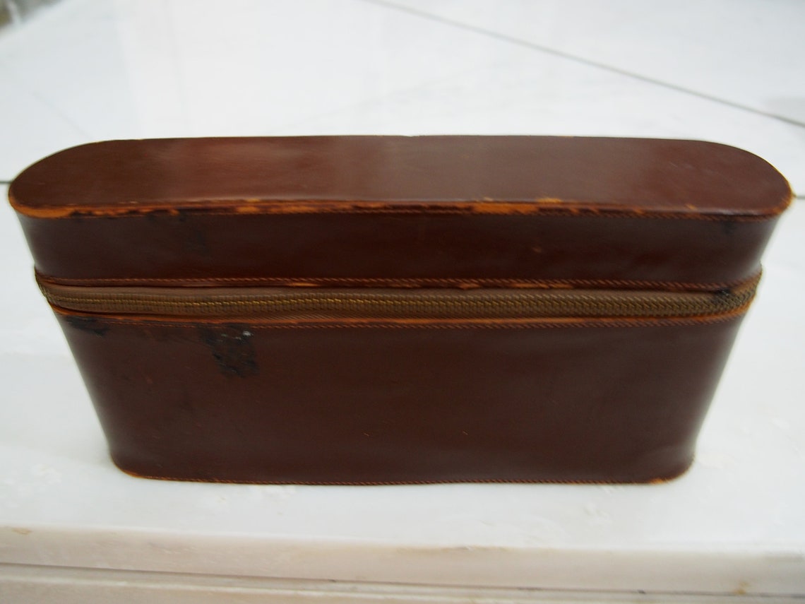 Vintage Leather Men's grooming kit Vintage shaving kit Etsy