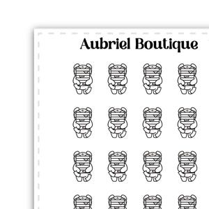 WORK HARD, planner stickers — AB0643 | Aubriel Boutique
