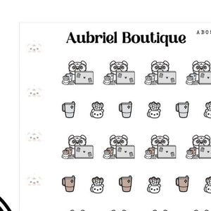 WORK LIFE, planner stickers, tiny — AB0527 | Aubriel Boutique