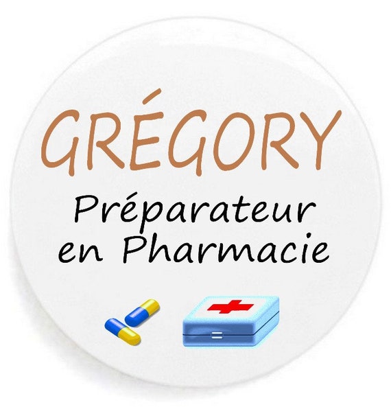 Pharmacy Badge, Preparer, Parapharmacy, Job Badge, Customizable