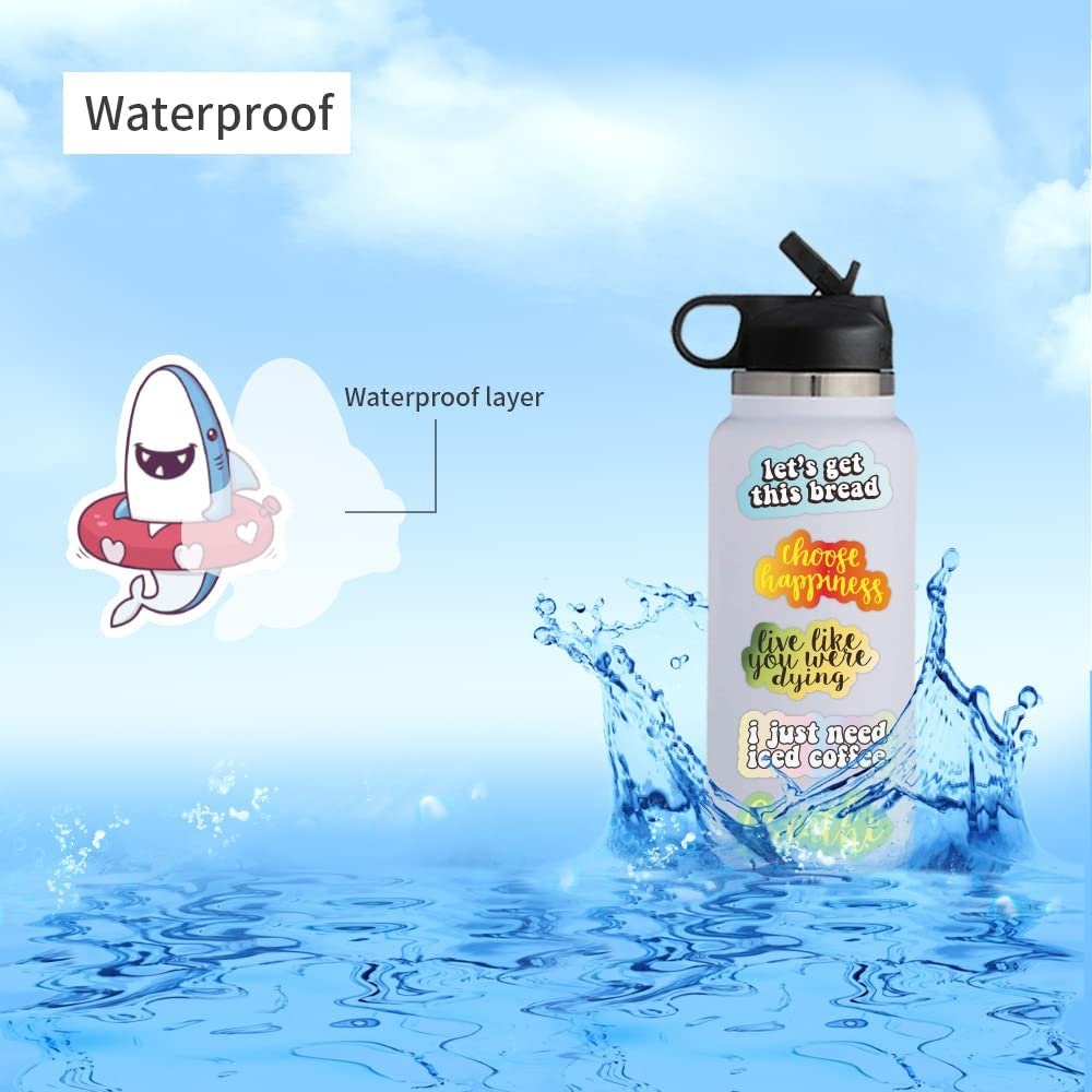 100pcs Motivational Stickers Pack, Positive Affirmation Encouragement Waterproof Vinyl Stickers For Students Teachers Employees Water Bottle Stickers For Laptop Scrapbook Luggage P 28963398 - View #4