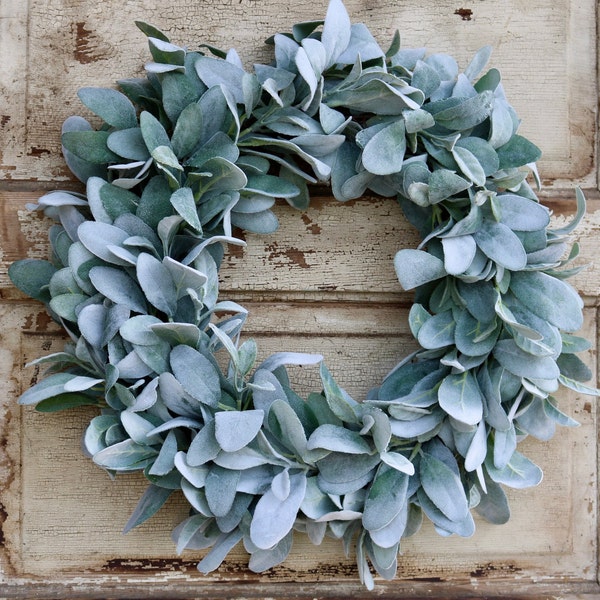 Lambs Ear Wreath Etsy