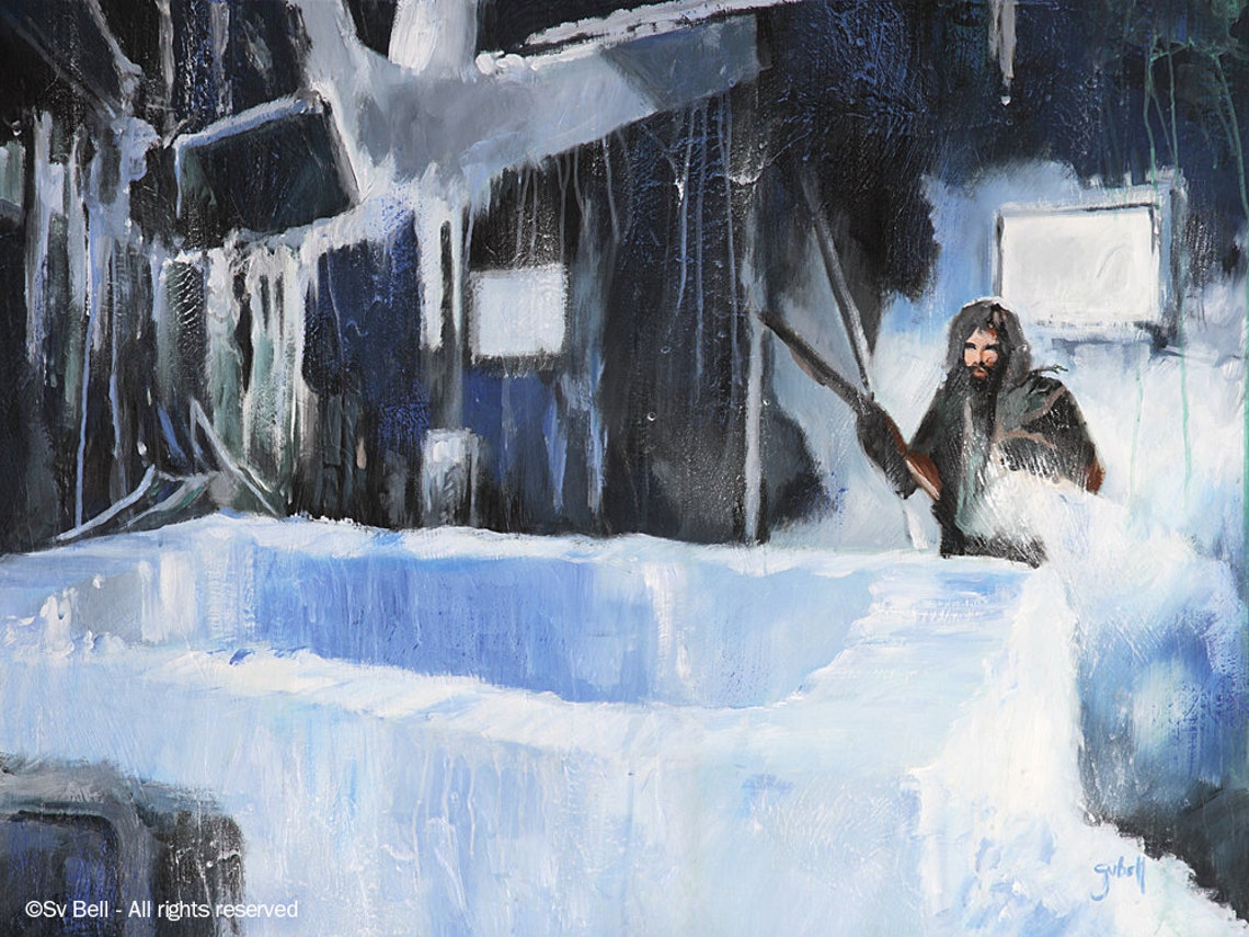 Ice Coffin the Thing 1982 Art by Sv Bell Etsy UK