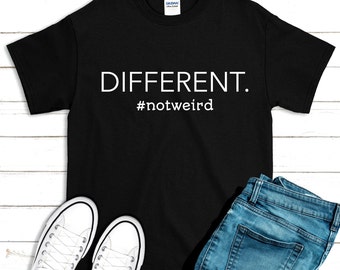 Introvert T-shirt: anders #notweird - Gildan Cotton Tee