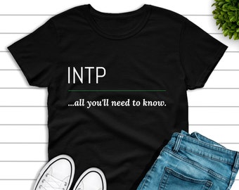 INTP Introvert T-Shirt: Ring-Spun Cotton Unisex Tee