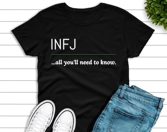 INFJ Introvert T-Shirt: Unisex Ring-Spun Cotton Tee