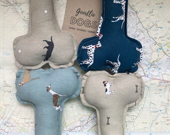 Juguete de hueso para perro - Colección Dogs. Juguete sostenible y natural para perros - Relleno de lana Herdwick