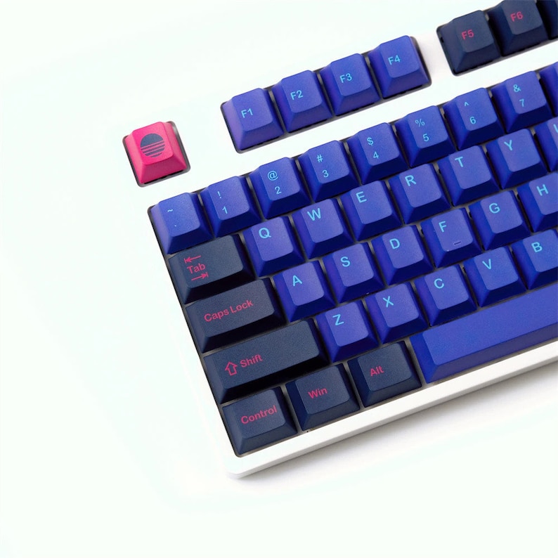 GMK Laser Replica Inspired MX Cyberpunk Neon Theme Keycap Set for