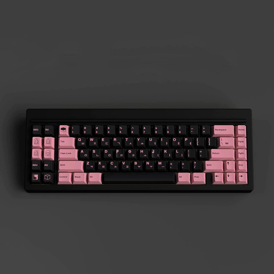 GMK Blackpink Inspired MX Cherry Profile Korean Japanese Keycap Set for