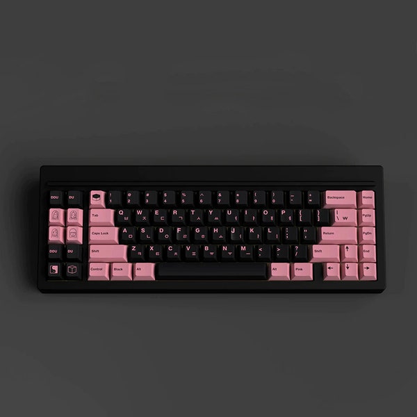 GMK Blackpink Inspired MX Cherry Profile Korean Japanese Keycap Set for Mechanical Keyboard