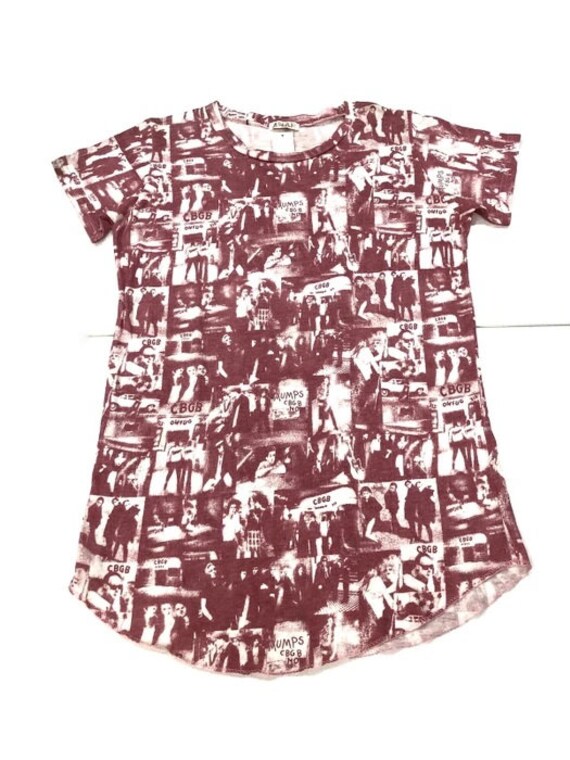 Vintage Overprint CBGB Punk Rock T Shirt