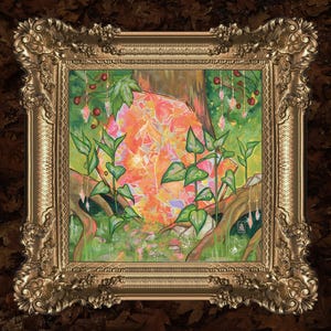 STAINED GLASS WINDOWS // Illustration 210 x 210 mm // Decoration - Printing - Reproduction