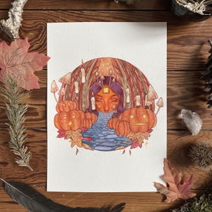 ORIGINAL: CARVINGS // Watercolor and gouache illustration A4 210 x 297 mm // Arches paper