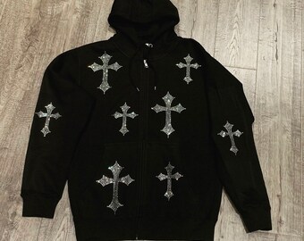 y2k oversized zip up hoodie