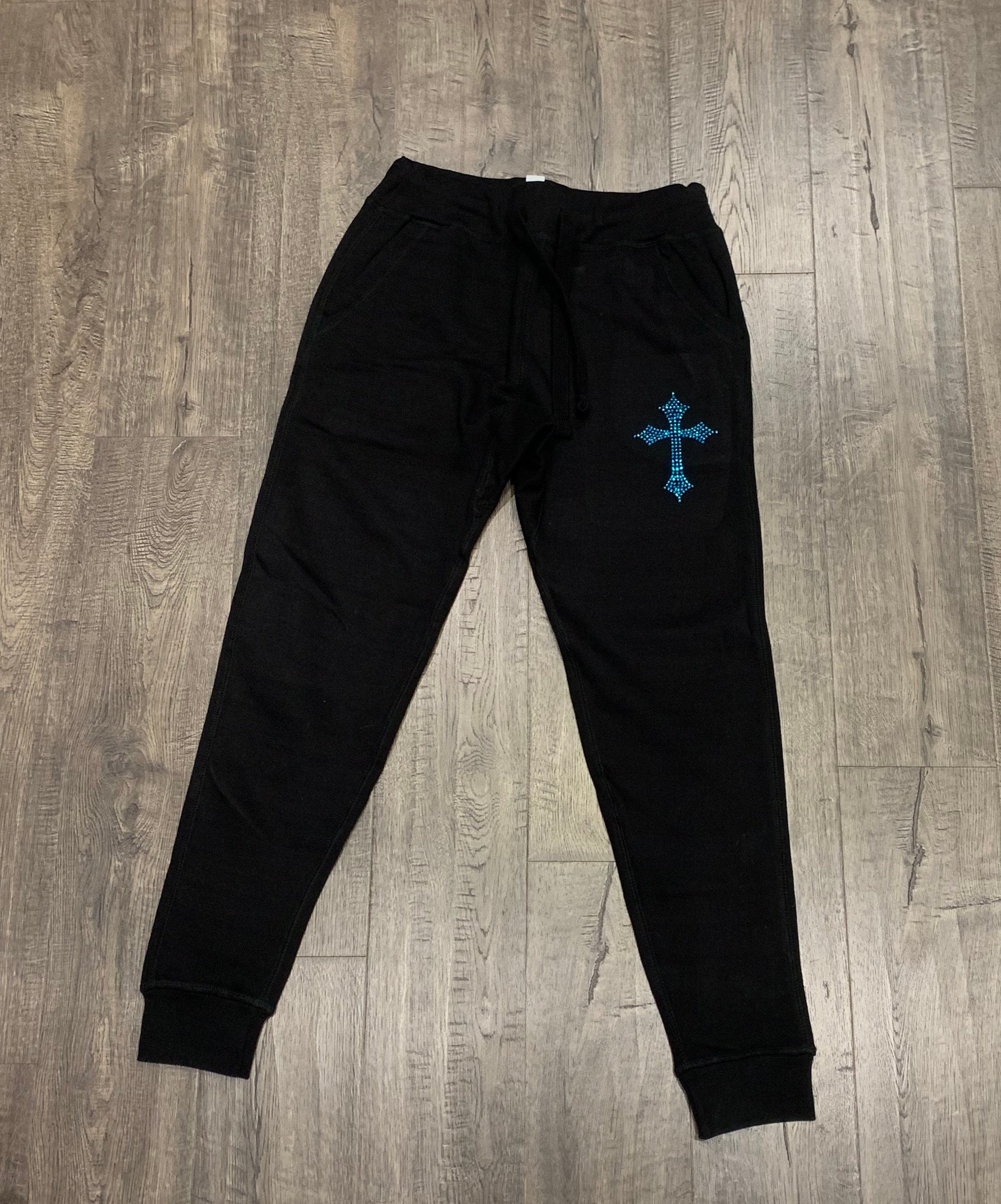 Cross Rhinestone Joggers. - Etsy