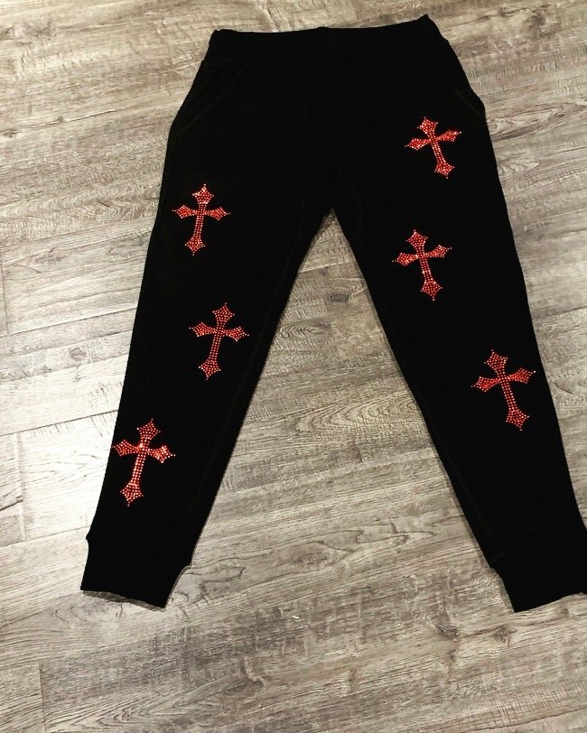 Red Cross Joggers - Etsy