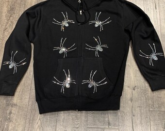Crawling Spider Zip up Hoodie