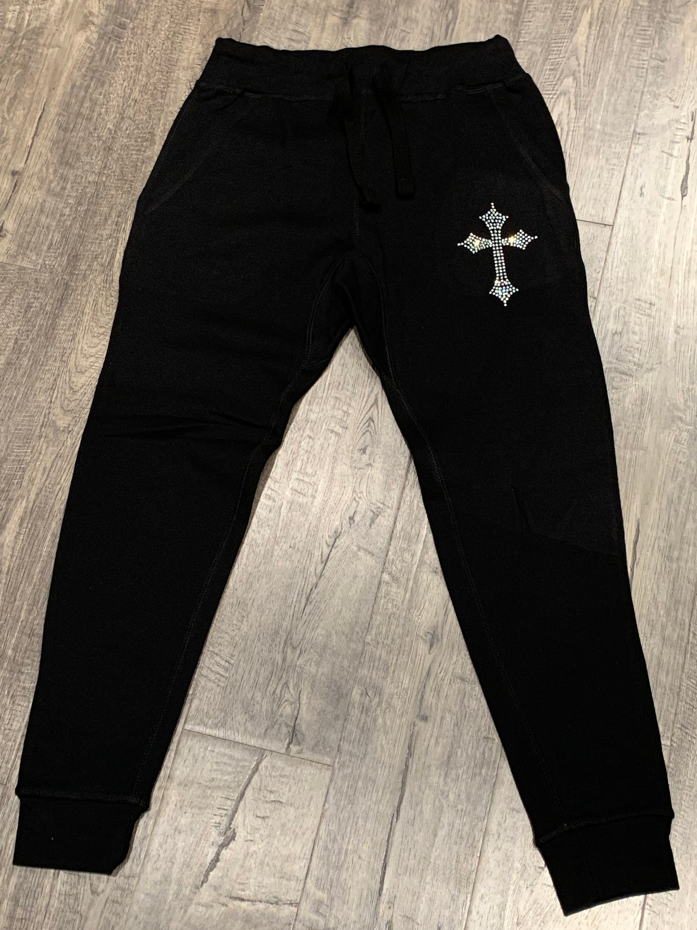 Cross Rhinestone Joggers. - Etsy Canada