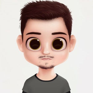man cartoon portrait
