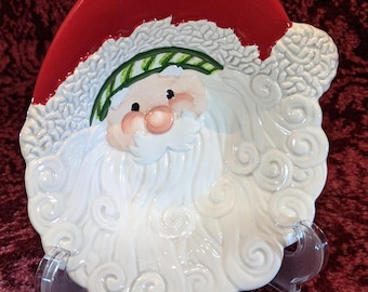 ヴィンテージ フィッツ＆フロイド サンタクロース皿「クリスマス