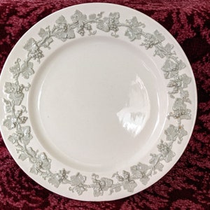 Vintage Wedgewood Etruria 8 1/2" Salad Plate Embossed Queensware