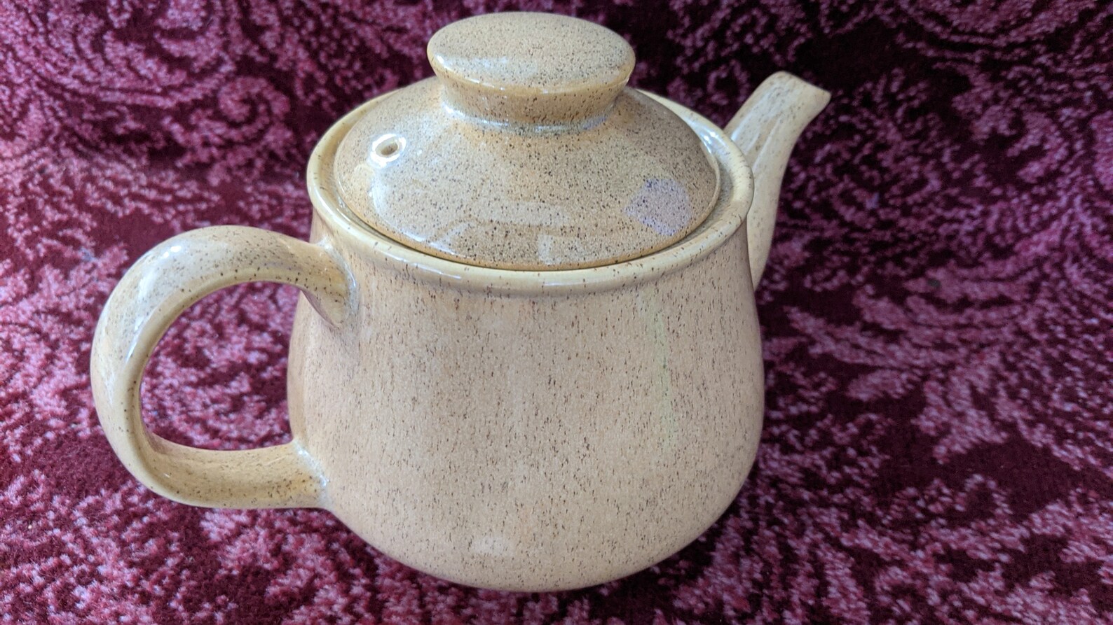 Vintage Sadler England Teapot Gold Speckle Etsy