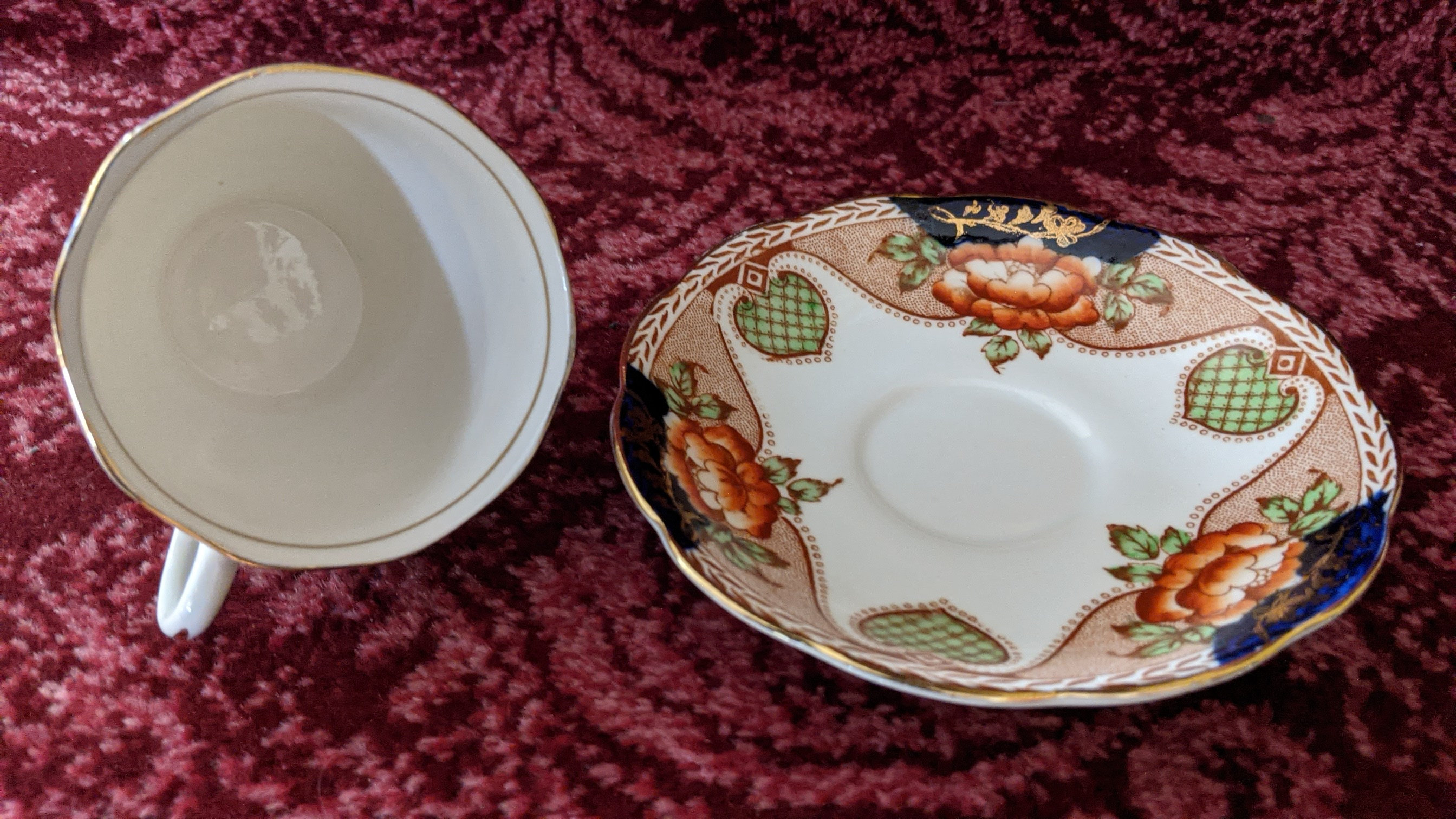 Vintage Bell Fine Bone China England Teacup and Saucer Etsy