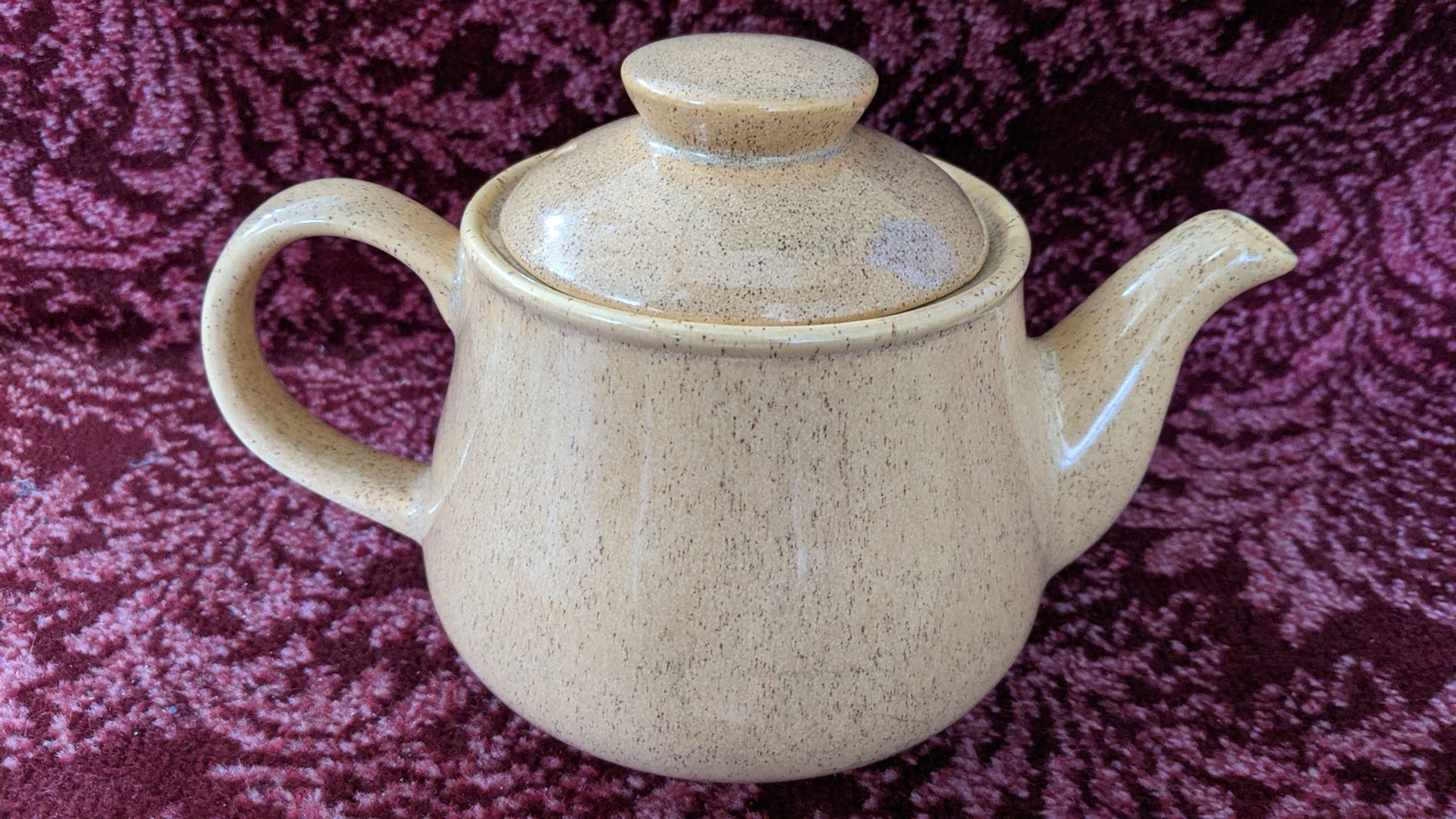 Vintage Sadler England Teapot Gold Speckle Etsy