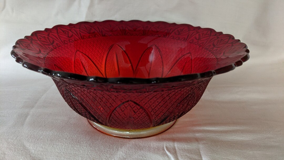 Vintage Amberina Glass Shade Oil Lamp Victorian Style Etsy