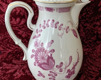 Vintage Rosenthal Coffee/Cocoa Pot w/ Lid Transfer Pink Floral