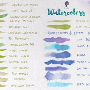 70 Procreate Watercolors brush set image 5